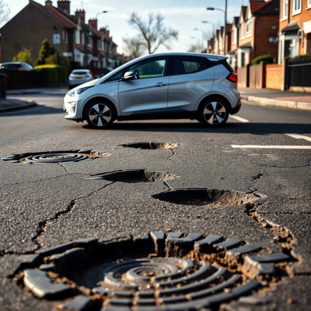 Heavier electric vehicles causing growing damage to British roads